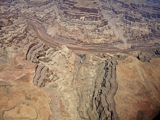 空から見るグランドキャニオンの写真